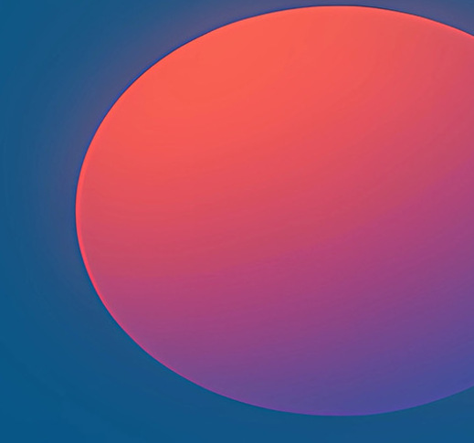 a red and blue circle