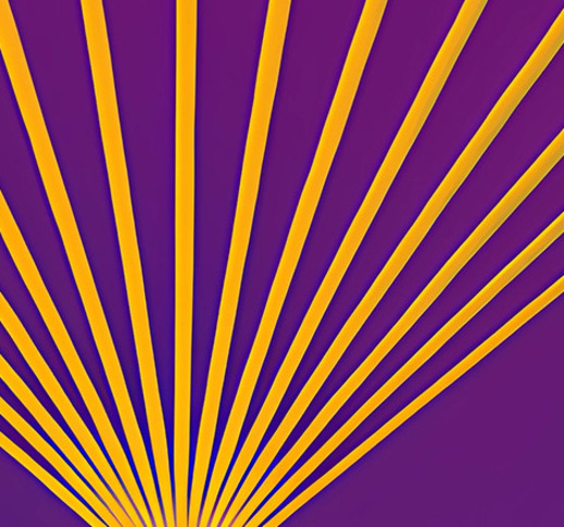 a yellow and purple background