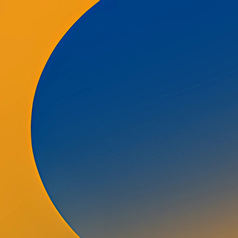 a blue and yellow circle