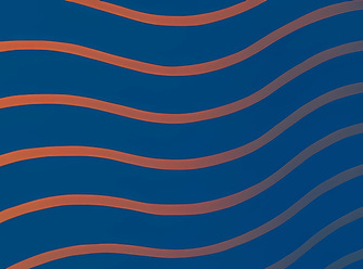 a blue and orange striped background